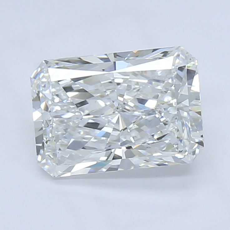2.19 Carat Radiant Lab Diamond with  Cut Diamond in 14KT  view 1
