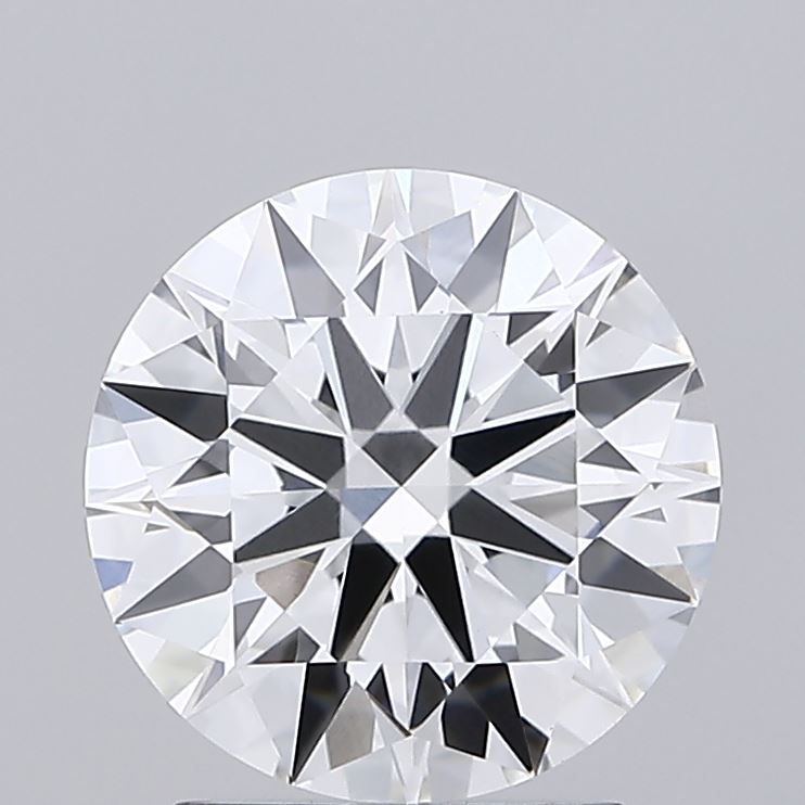 2.0 Carat Round Lab Diamond with  Cut Diamond in 14KT  view 1
