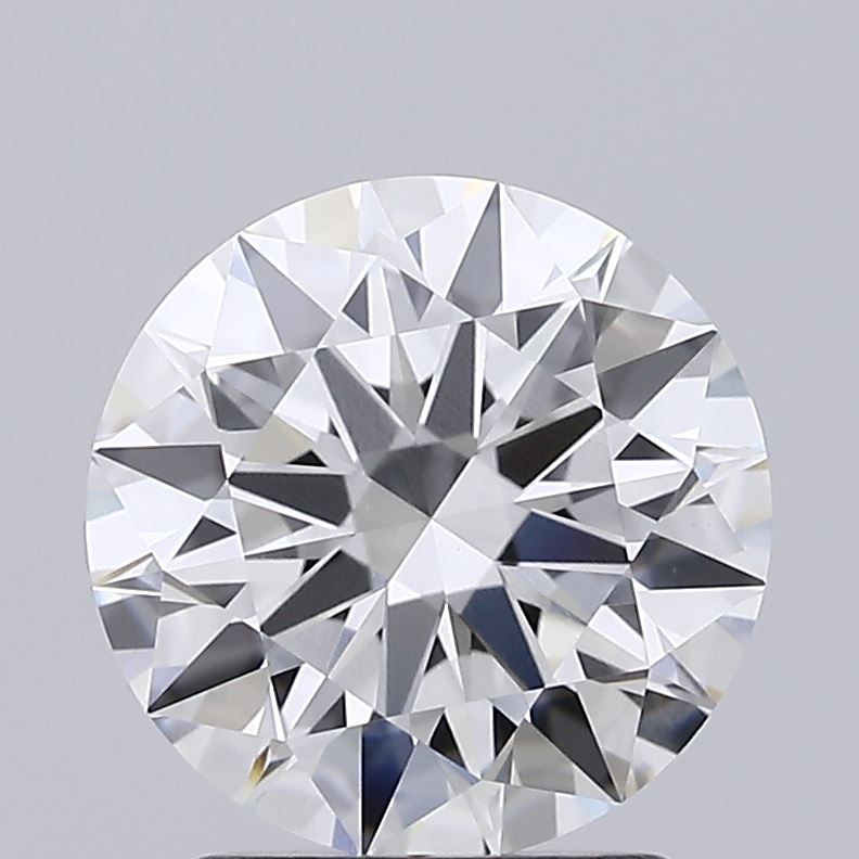 2.33 Carat Round Lab Diamond with  Cut Diamond in 14KT  view 1
