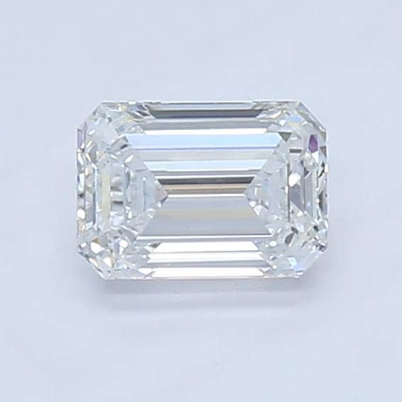 1.62 Carat Emerald Lab Diamond with  Cut Diamond in 14KT  view 1
