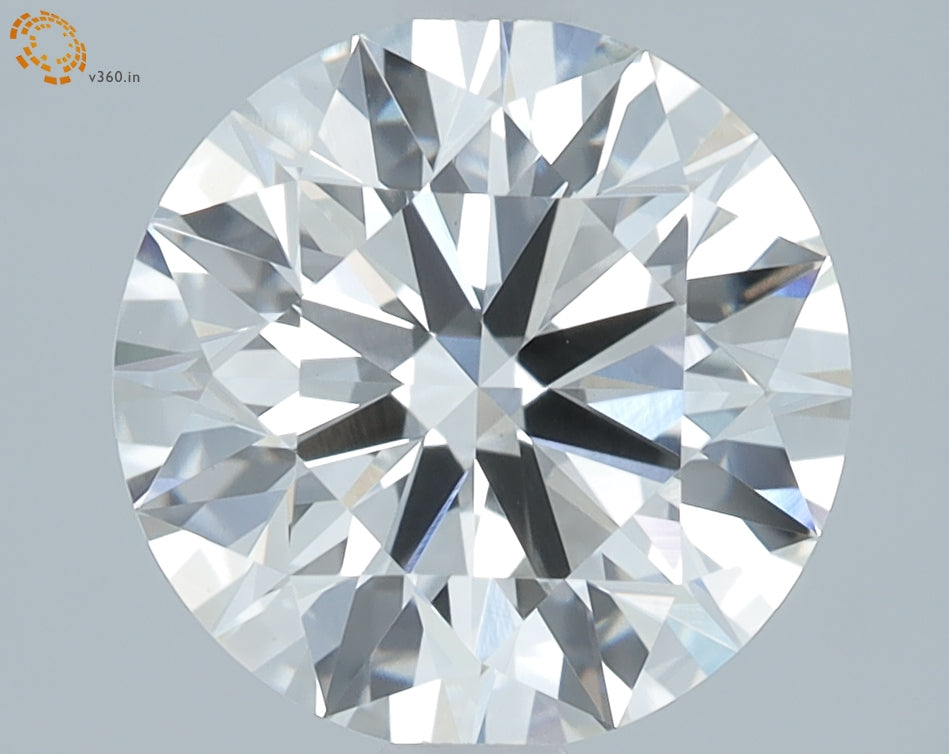 2.1 Carat Round Lab Diamond with  Cut Diamond in 14KT  view 1
