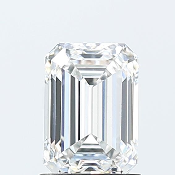 2.19 Carat Emerald Lab Diamond with  Cut Diamond in 14KT  view 1
