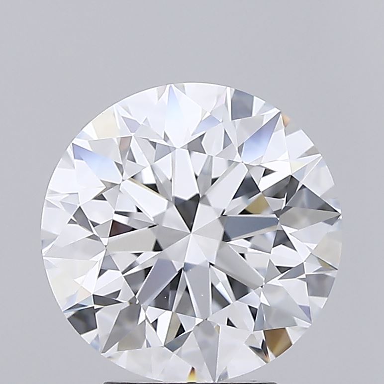 3.83 Carat Round Lab Diamond with  Cut Diamond in 14KT  view 1
