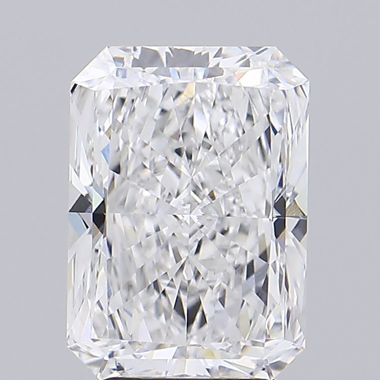 4.01 Carat Radiant Lab Diamond with  Cut Diamond in 14KT  view 1
