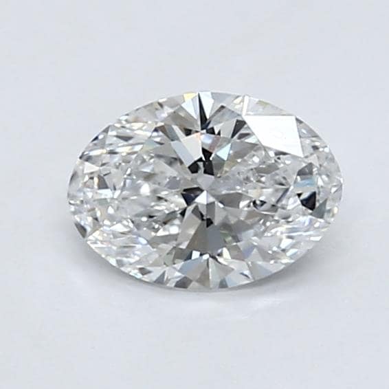 1.63 Carat Oval Lab Diamond with  Cut Diamond in 14KT  view 1
