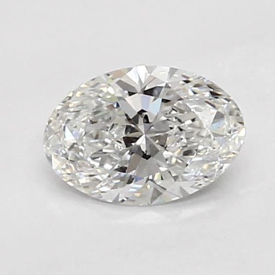 1.7 Carat Oval Lab Diamond with  Cut Diamond in 14KT  view 1
