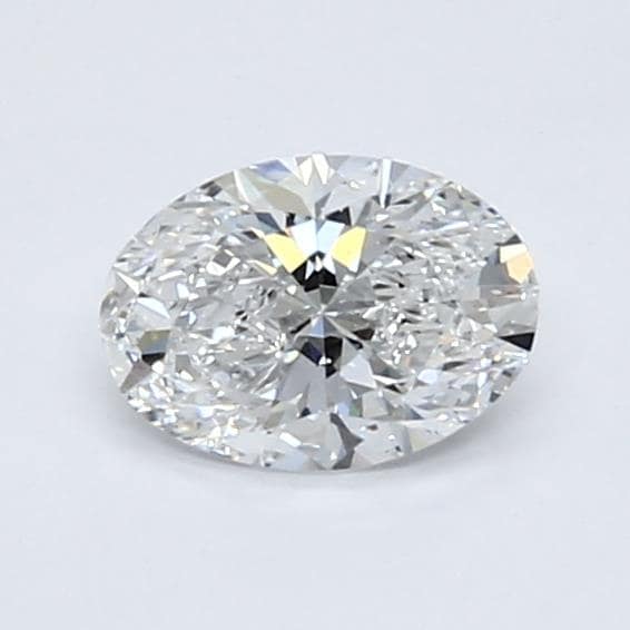 1.75 Carat Oval Lab Diamond with  Cut Diamond in 14KT  view 1

