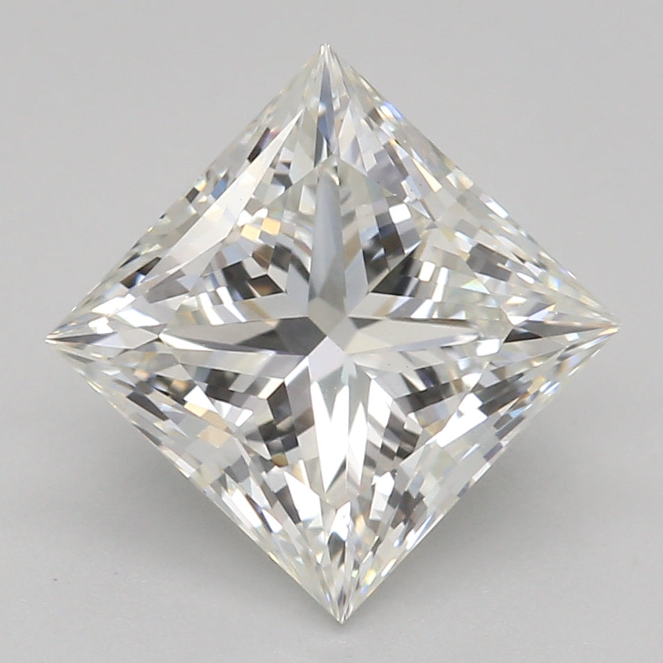 1.78 Carat Princess Lab Diamond with  Cut Diamond in 14KT  view 1
