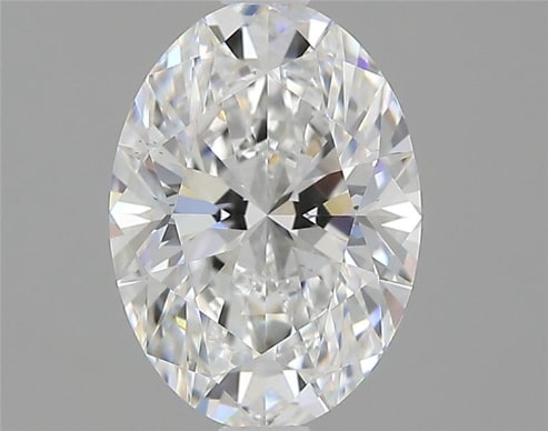 1.33 Carat Oval Lab Diamond with  Cut Diamond in 14KT  view 1
