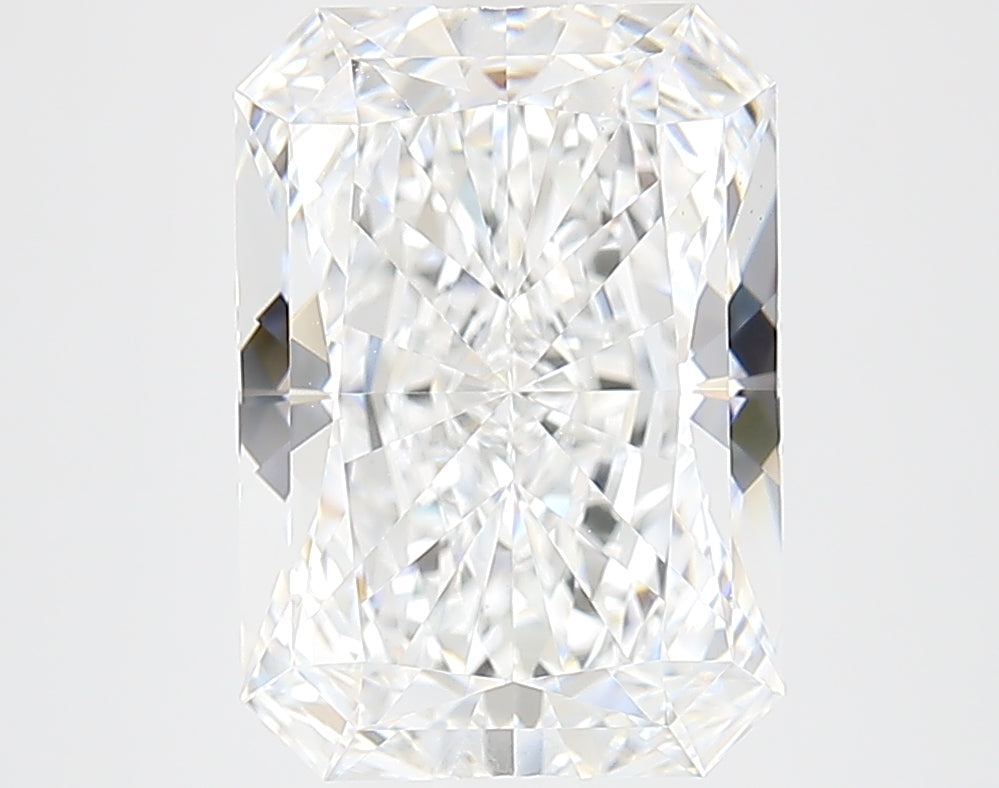 4.06 Carat Radiant Lab Diamond with  Cut Diamond in 14KT  view 1
