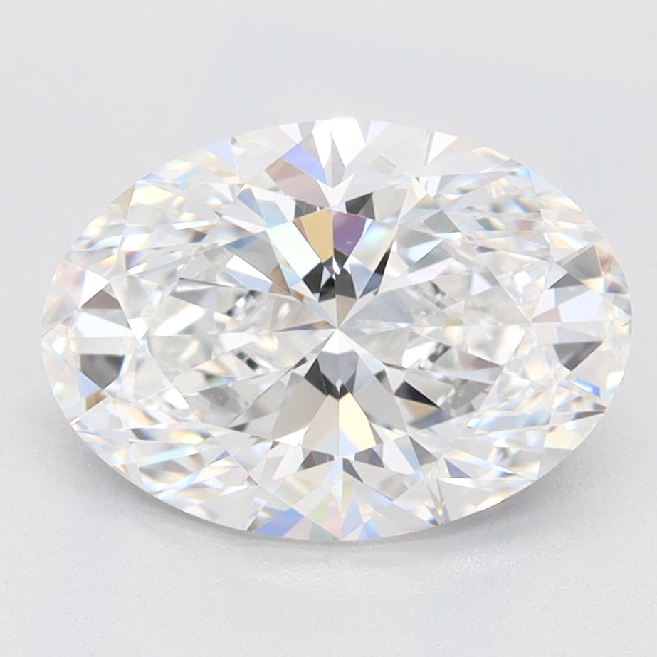 2.0 Carat Oval Lab Diamond with  Cut Diamond in 14KT  view 1
