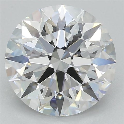 2.01 Carat Round Lab Diamond with  Cut Diamond in 14KT  view 1
