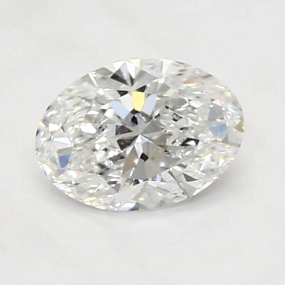 1.52 Carat Oval Lab Diamond with  Cut Diamond in 14KT  view 1
