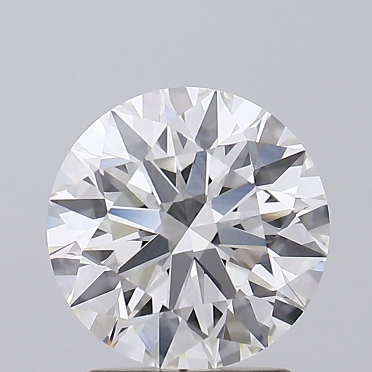 2.05 Carat Round Lab Diamond with  Cut Diamond in 14KT  view 1
