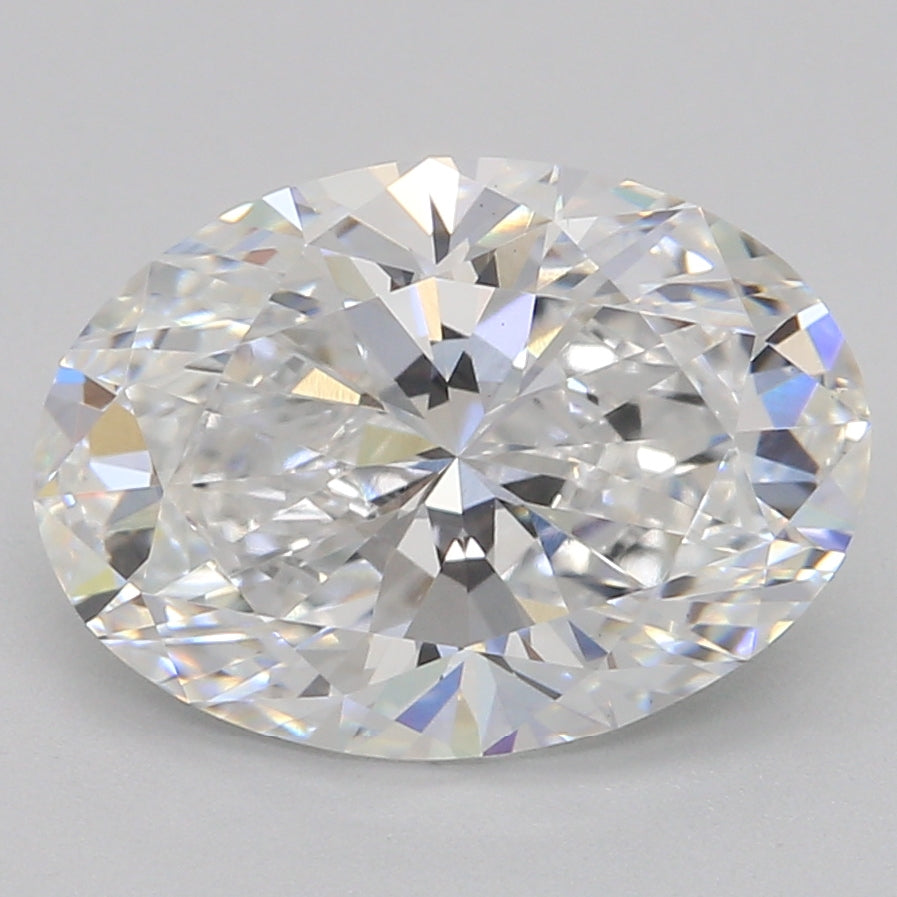 1.79 Carat Oval Lab Diamond with  Cut Diamond in 14KT  view 1

