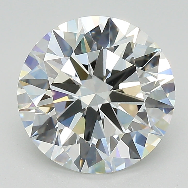 2.72 Carat Round Lab Diamond with  Cut Diamond in 14KT  view 1
