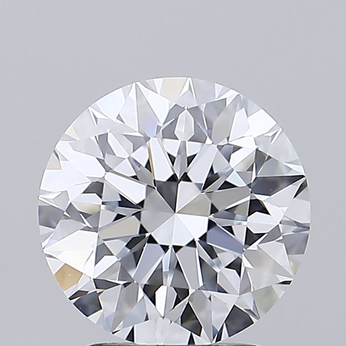 2.2 Carat Round Lab Diamond with  Cut Diamond in 14KT  view 1
