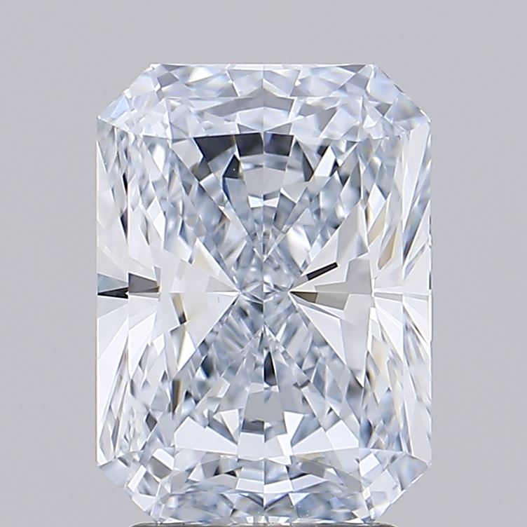 3.02 Carat Radiant Lab Diamond with  Cut Diamond in 14KT  view 1
