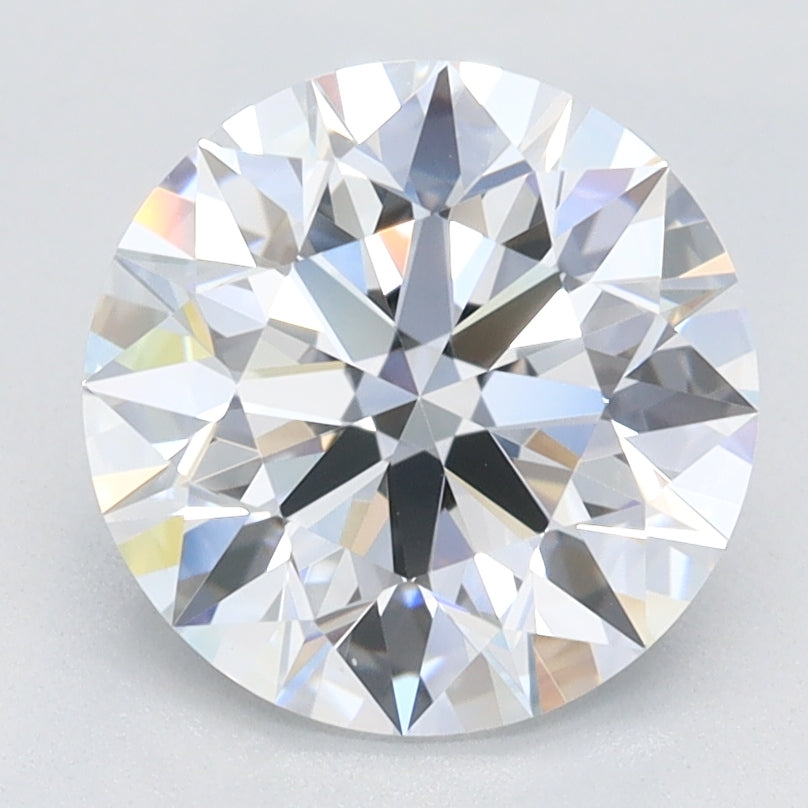 2.0 Carat Round Lab Diamond with  Cut Diamond in 14KT  view 1
