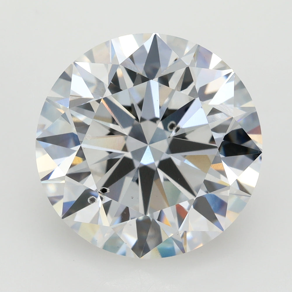 6.0 Carat Round Lab Diamond with  Cut Diamond in 14KT  view 1
