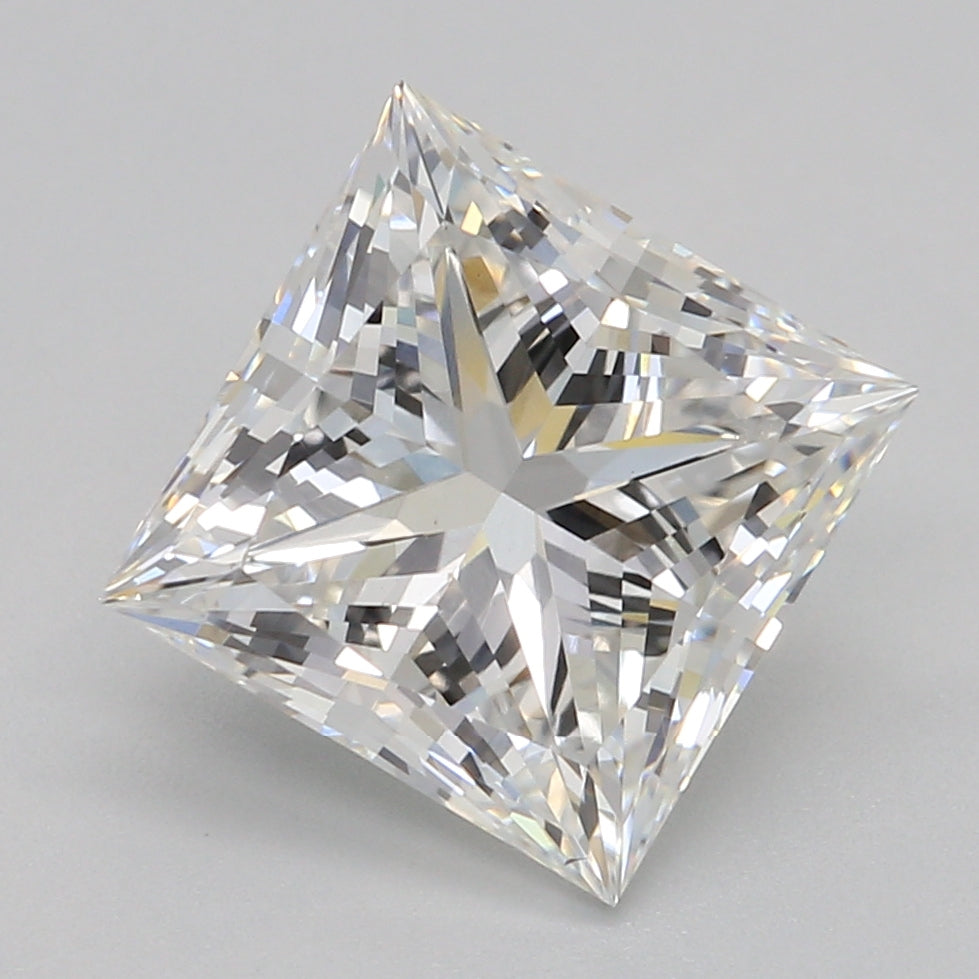 2.01 Carat Princess Lab Diamond with  Cut Diamond in 14KT  view 1

