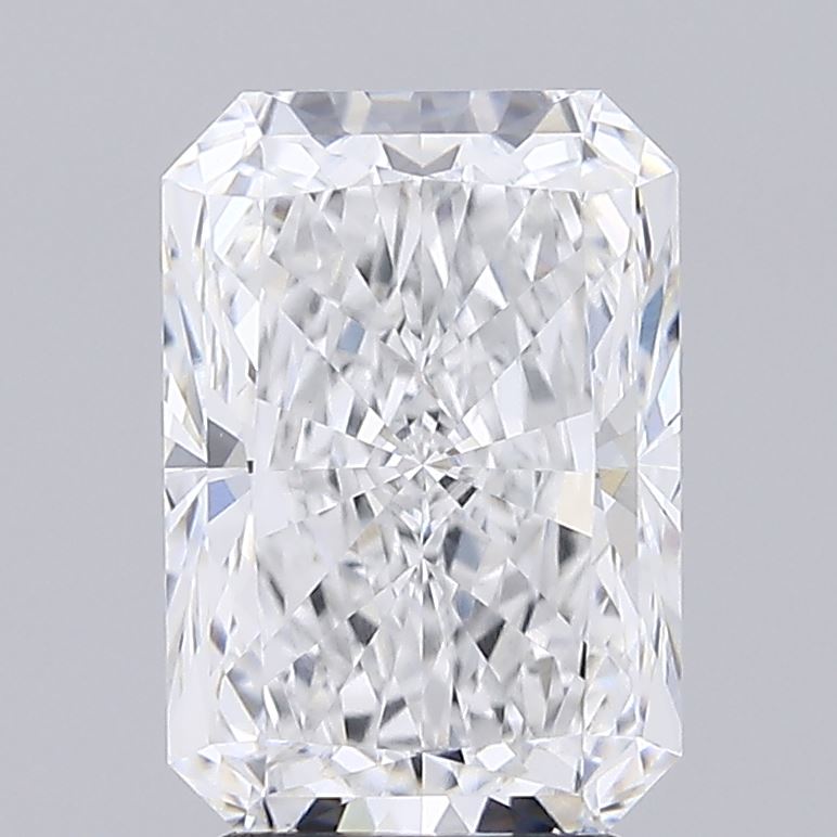 3.52 Carat Radiant Lab Diamond with  Cut Diamond in 14KT  view 1
