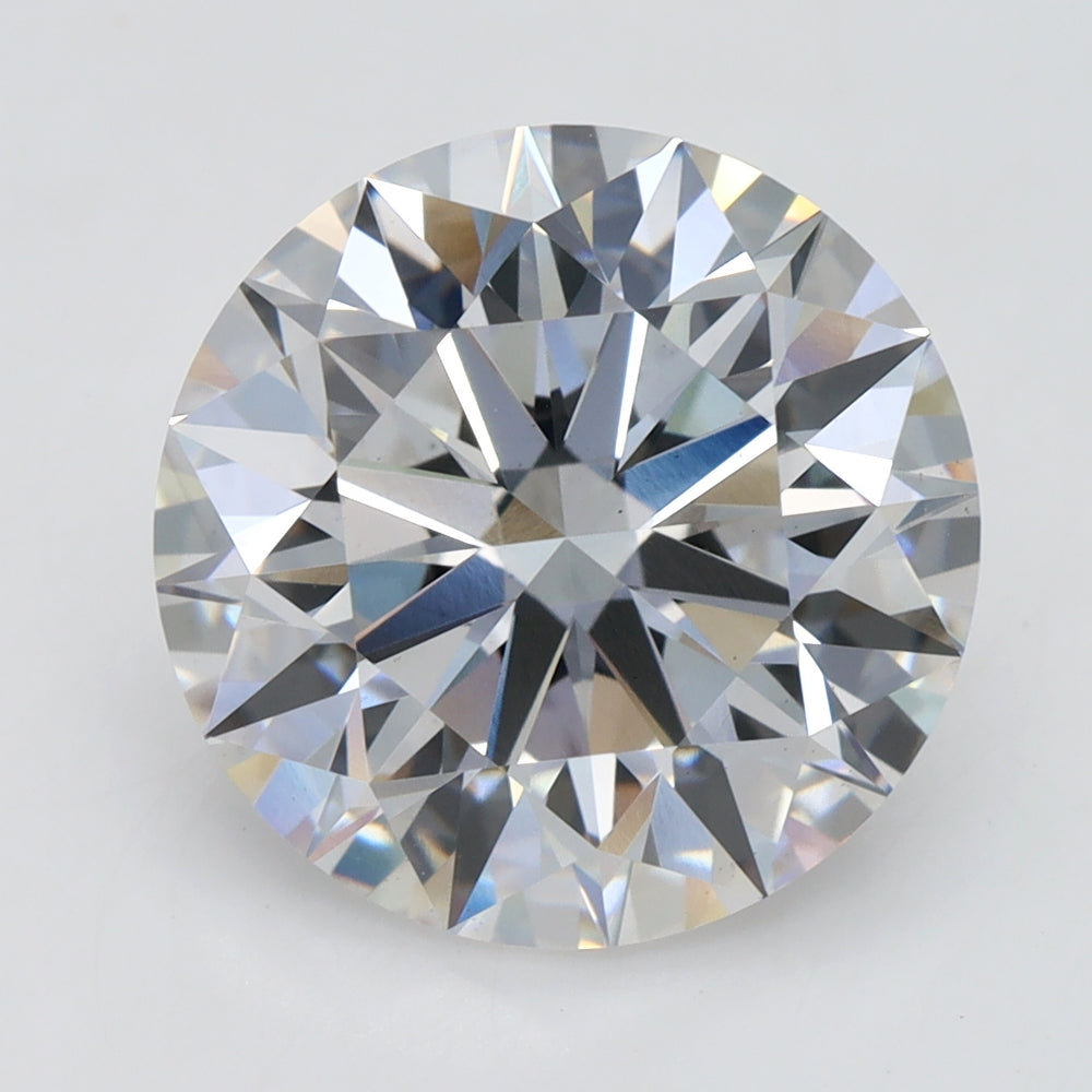 5.18 Carat Round Lab Diamond with  Cut Diamond in 14KT  view 1
