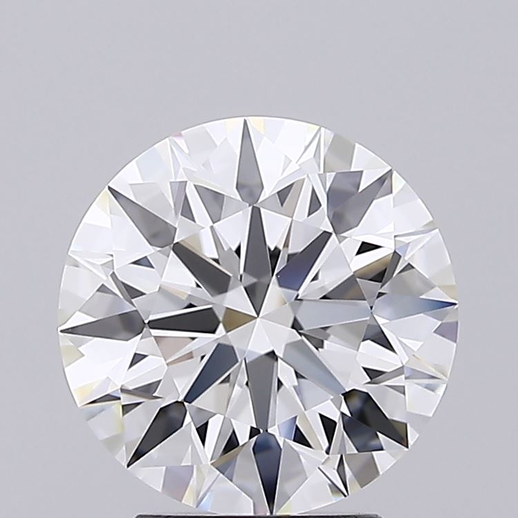 3.03 Carat Round Lab Diamond with  Cut Diamond in 14KT  view 1
