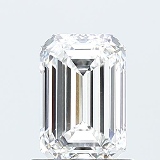 2.54 Carat Emerald Lab Diamond with  Cut Diamond in 14KT  view 1
