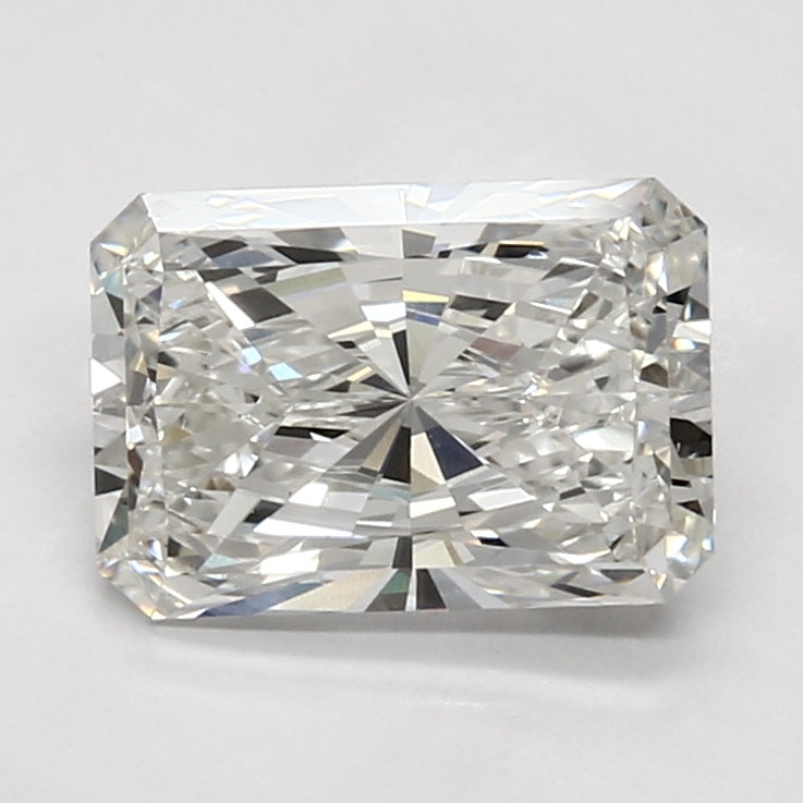2.69 Carat Radiant Lab Diamond with  Cut Diamond in 14KT  view 1
