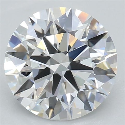 2.51 Carat Round Lab Diamond with  Cut Diamond in 14KT  view 1
