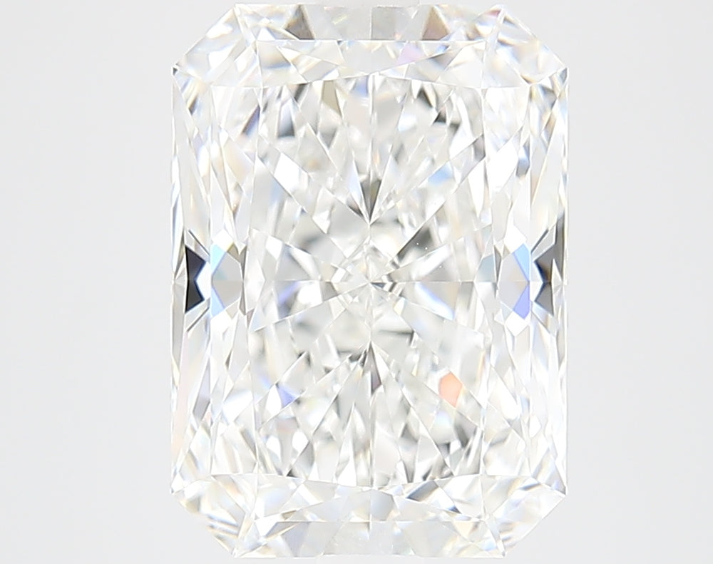 4.43 Carat Radiant Lab Diamond with  Cut Diamond in 14KT  view 1
