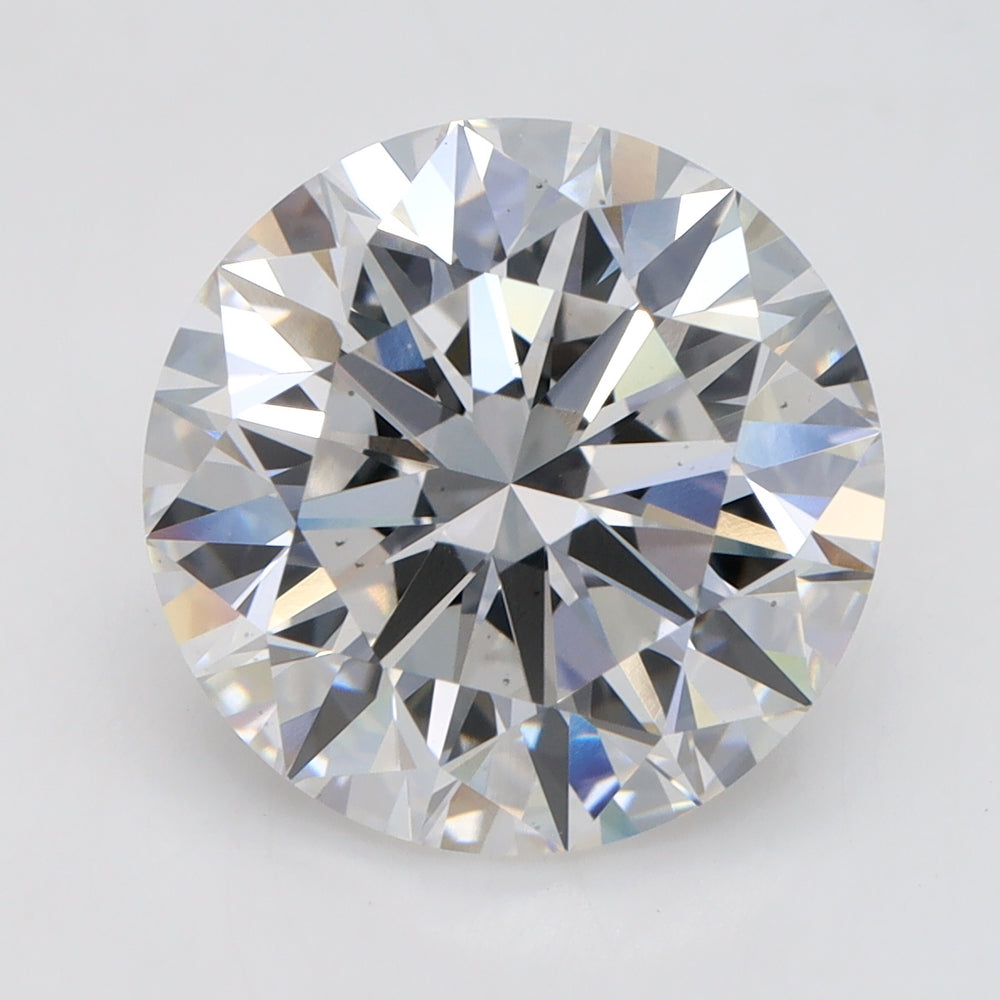 5.09 Carat Round Lab Diamond with  Cut Diamond in 14KT  view 1
