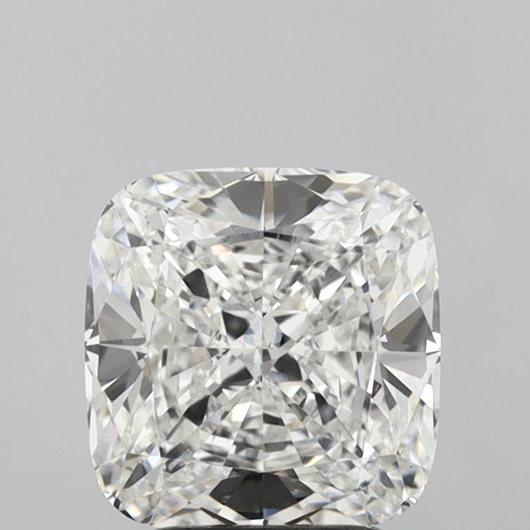 3.2 Carat Cushion Lab Diamond with  Cut Diamond in 14KT  view 1
