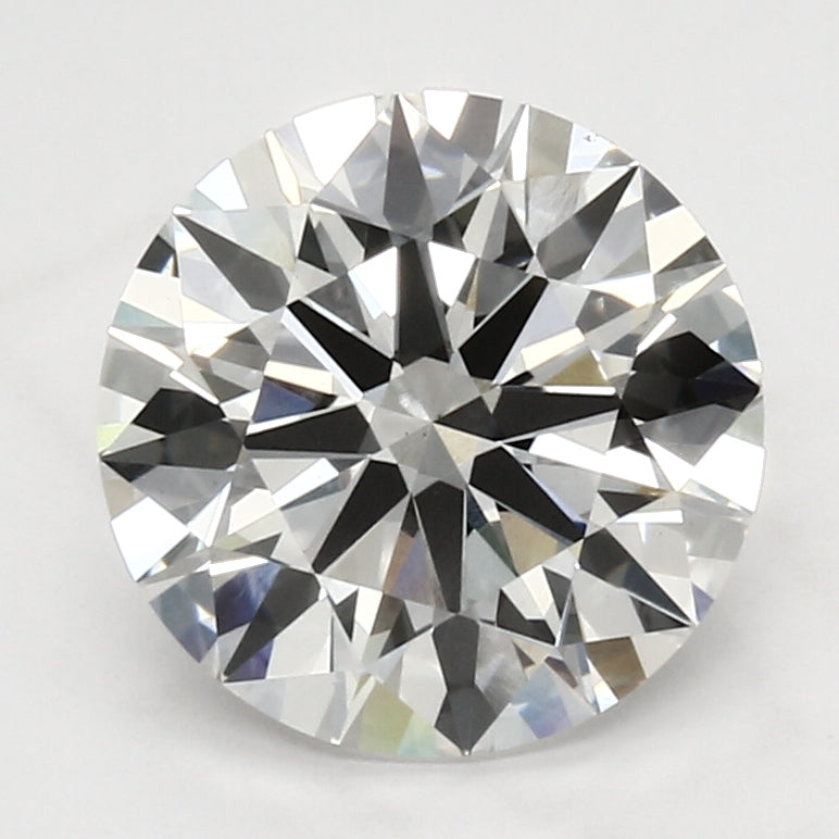 4.02 Carat Round Lab Diamond with  Cut Diamond in 14KT  view 1
