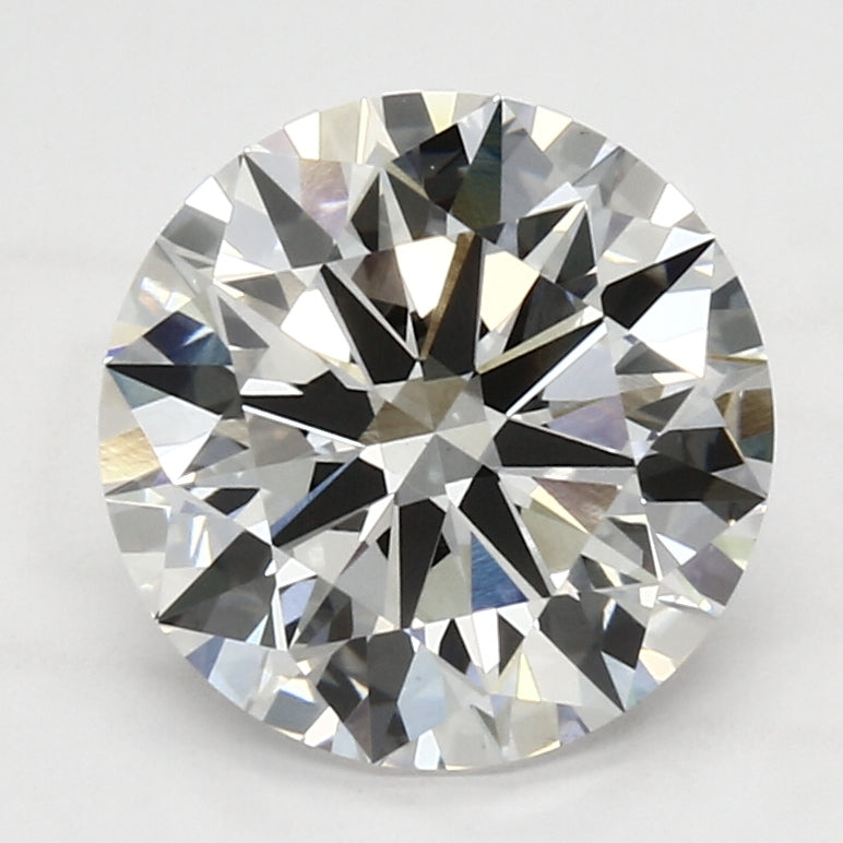 4.12 Carat Round Lab Diamond with  Cut Diamond in 14KT  view 1
