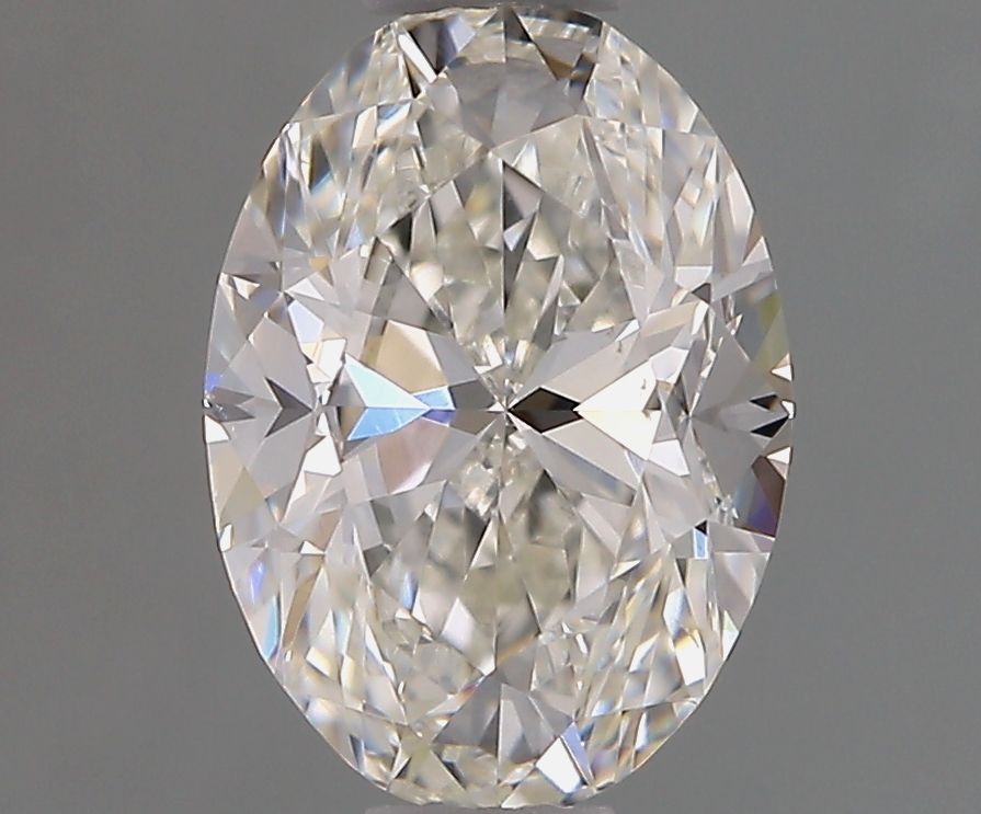 1.2 Carat Oval Natural Diamond with  Cut Diamond in 14KT  view 1
