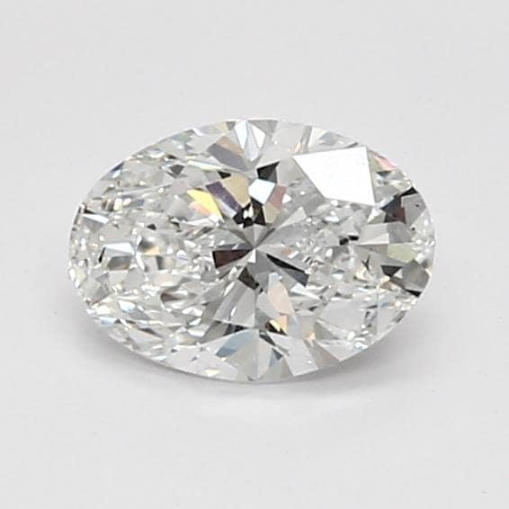 1.54 Carat Oval Lab Diamond with  Cut Diamond in 14KT  view 1

