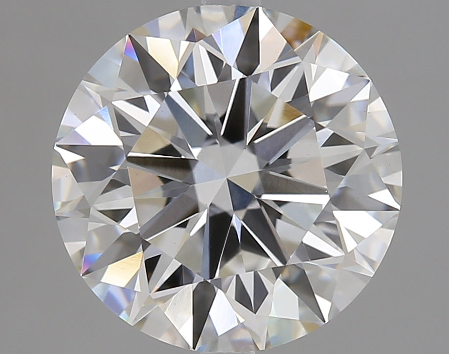 3.03 Carat Round Lab Diamond with  Cut Diamond in 14KT  view 1
