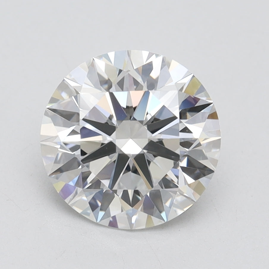 2.06 Carat Round Lab Diamond with  Cut Diamond in 14KT  view 1
