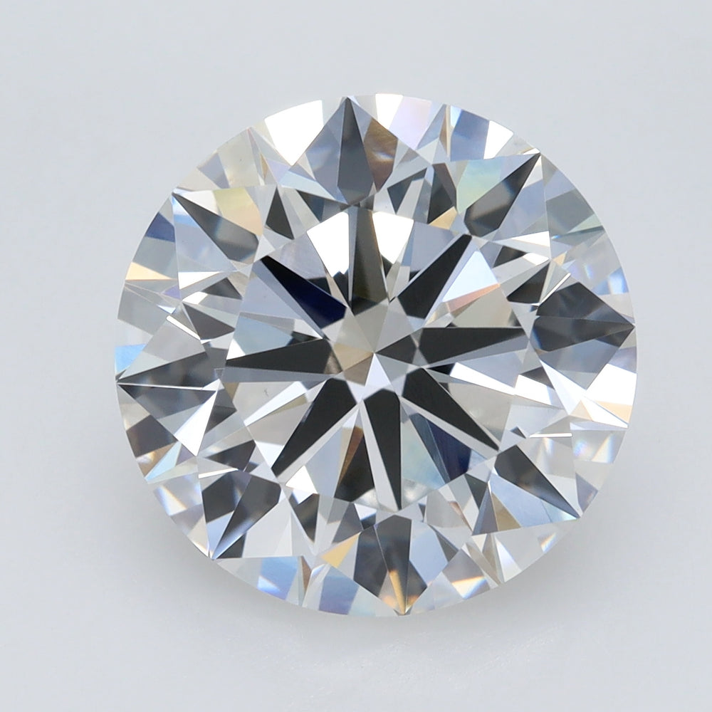 5.02 Carat Round Lab Diamond with  Cut Diamond in 14KT  view 1
