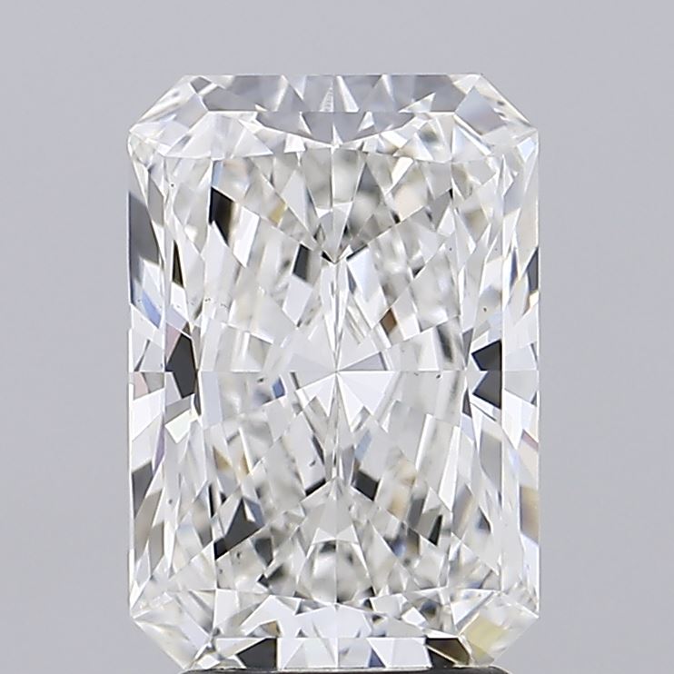 3.13 Carat Radiant Lab Diamond with  Cut Diamond in 14KT  view 1
