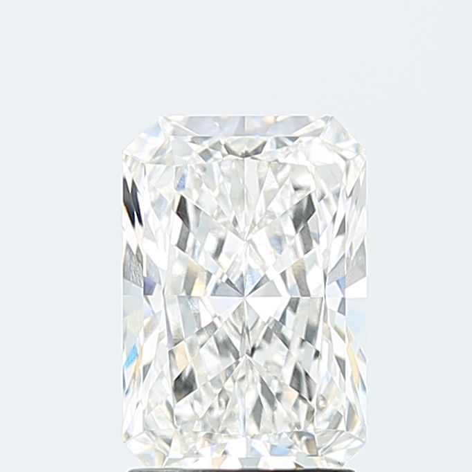 2.15 Carat Radiant Lab Diamond with  Cut Diamond in 14KT  view 1
