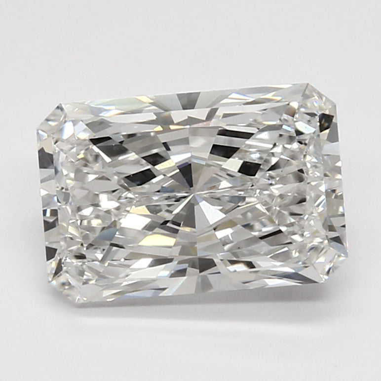 3.11 Carat Radiant Lab Diamond with  Cut Diamond in 14KT  view 1
