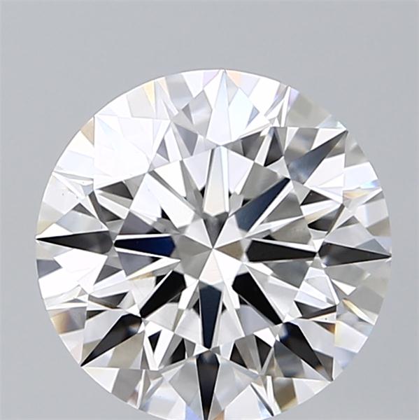 3.1 Carat Round Lab Diamond with  Cut Diamond in 14KT  view 1
