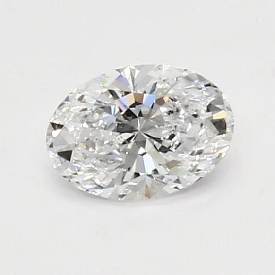 1.27 Carat Oval Lab Diamond with  Cut Diamond in 14KT  view 1
