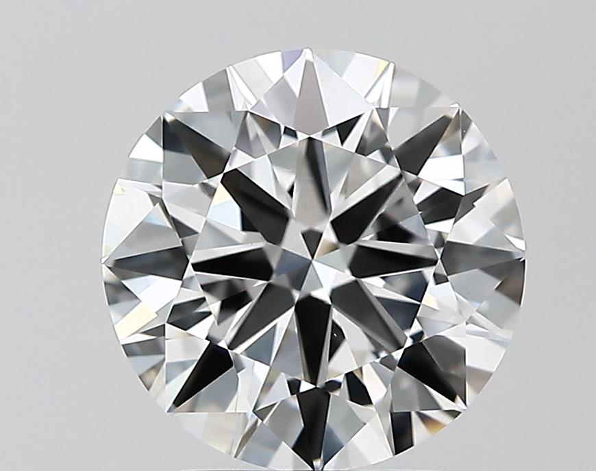 3.0 Carat Round Lab Diamond with  Cut Diamond in 14KT  view 1
