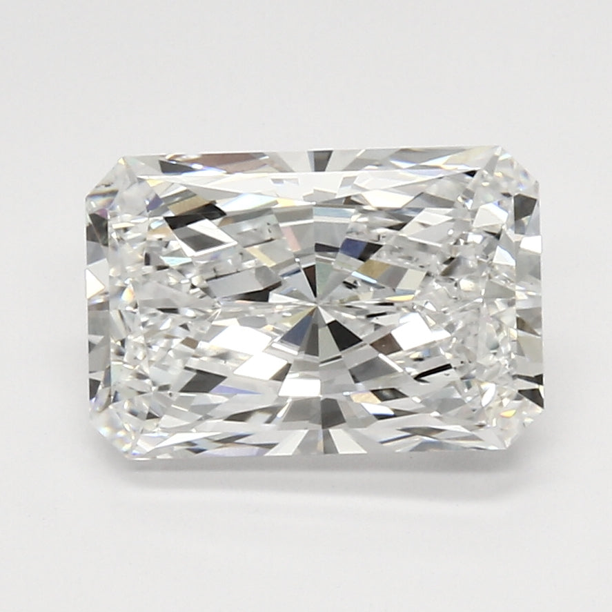 3.51 Carat Radiant Lab Diamond with  Cut Diamond in 14KT  view 1
