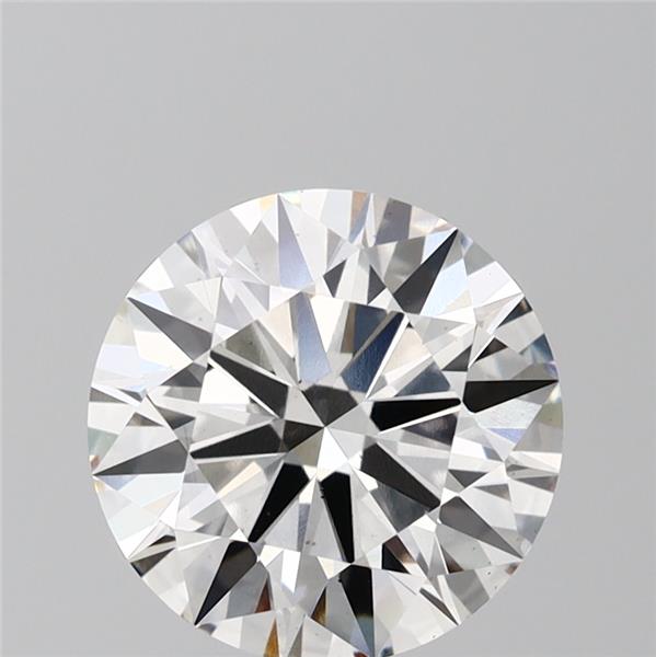 2.84 Carat Round Lab Diamond with  Cut Diamond in 14KT  view 1
