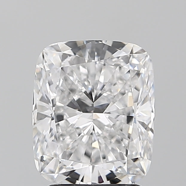 2.5 Carat Cushion Lab Diamond with  Cut Diamond in 14KT  view 1
